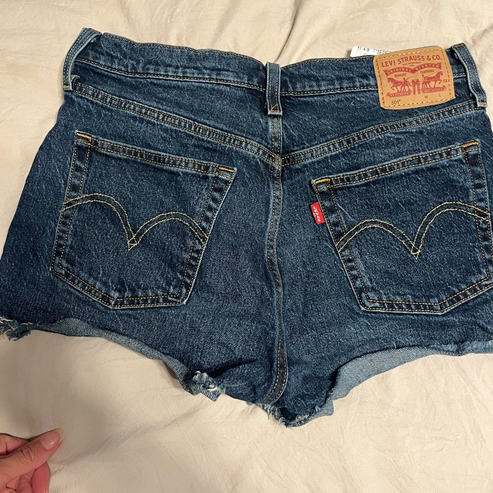 Levi's Women's Blue Denim Shorts